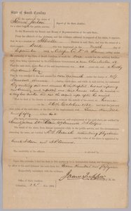 Roszczenie przyznane przez Konfederacki stan Karolina Południowa za zniewolonego mężczyznę Dicka, 23 listopada 1864 r. autorstwa James Tupper
