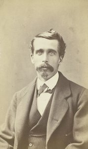 Portret mężczyzny z dużym wąsem bez tytułu, 185099. autorstwa James W. Turner