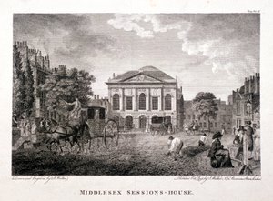 Clerkenwell Green, Finsbury, Londyn, 1796 autorstwa James Walker