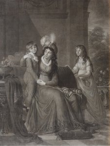 Portret Ekateriny Siergiejewny Samojlovej, z domu Trubetskaya 1763-1830 z dziećmi, 1797