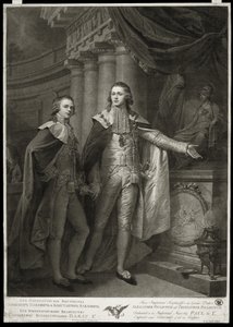 Portret wielkich książąt Aleksandra Pawłowicza i Konstantyna Pawłowicza z Rosji, 1797