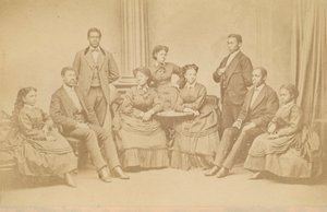 Carte-de-visite Śpiewaków Jubileuszowych, 1872, wydrukowana później.