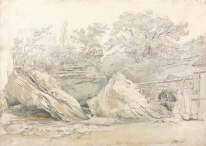 Aberdulais Mill, Glamorganshire autorstwa James Ward