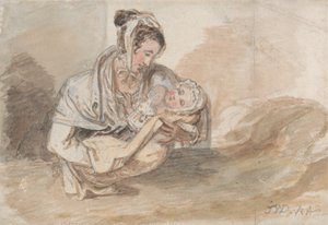 Matka i niemowlę autorstwa James Ward