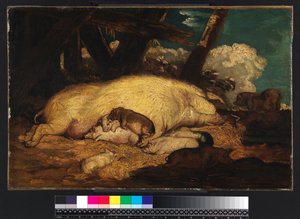 Świnie, nie wcześniej niż 1793 autorstwa James Ward