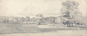 The Old Hall, Tabley, otoczony parkiem, 20 lipca 1814 r. (1819) autorstwa James Ward