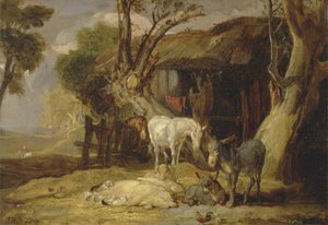 Podwórko słomy autorstwa James Ward