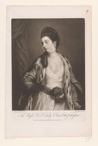 Portret van Charlotte Johnstone Właściwy Honble. Lady Charlotte Johnston (tytuł na obiekcie)