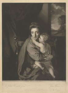 Caroline Curzon (z domu Colyear), Lady Scarsdale i jej syn, Honorowy John Curzon