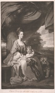 Księżna Buccleuch z córką Lady Mary Scott