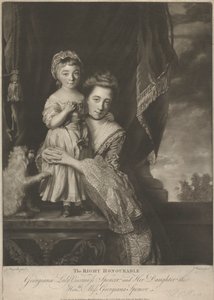 Margaret Georgiana Spencer (z domu Poyntz), hrabina Spencer i jej córka Georgiana Cavendish (z domu Spencer), księżna Devonshire