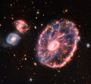 Cartwheel Galaxy (NIRCam i MIRI Composite Image)