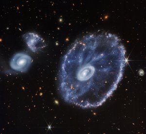 Galaktyka Cartwheel (tylko NIRCam) autorstwa James Webb Space Telescope (NASA)