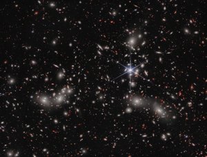Gromada Pandoras (obraz NIRCam) autorstwa James Webb Space Telescope (NASA)