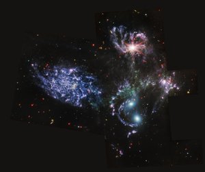 Kwintet Stephana (MIRI Image) autorstwa James Webb Space Telescope (NASA)