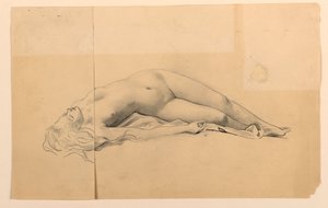 Akt kobiecy autorstwa James Wells Champney