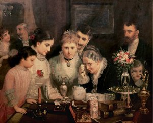 Prezenty ślubne, ok.1880 autorstwa James Wells Champney