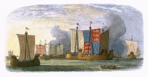 Bitwa pod Sluys autorstwa James William Edmund Doyle