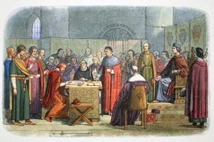 Edward I z Anglii uznany za suzerena Szkocji, 1290 1864 autorstwa James William Edmund Doyle