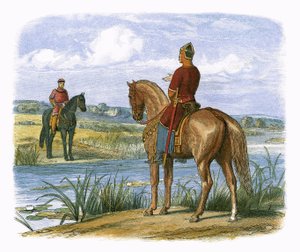 Henryk i Stephen naradzają się nad Tamizą autorstwa James William Edmund Doyle