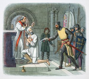 Hubert de Burgh zabrany z sanktuarium w Boisars, Francja, 1232 1864 autorstwa James William Edmund Doyle