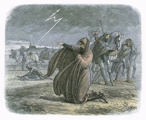 Król Edward III przysięga, że zawrze pokój autorstwa James William Edmund Doyle