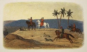 Król Ryszard I odmawia spojrzenia na Święte Miasto, ponieważ nie udało mu się go podbić, od Kroniki Anglii BC 55 do AD 1485, wyd. Londyn, 1863 r. autorstwa James William Edmund Doyle
