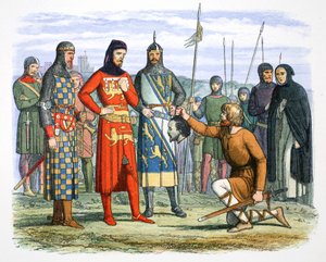 Głowa Piersa Gavestona pokazana hrabiemu Lancaster, 1312 1864. autorstwa James William Edmund Doyle