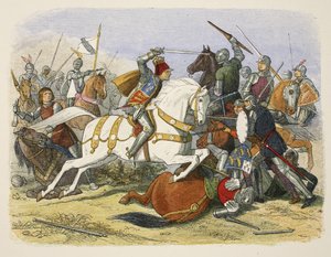 Ryszard III w Bosworth Field, 22 sierpnia 1485, z A Chronicle of England BC 55 do AD 1485, wyd. Londyn, 1863 r. autorstwa James William Edmund Doyle