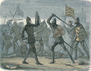 Płaskorzeźba Calais, 1864 autorstwa James William Edmund Doyle