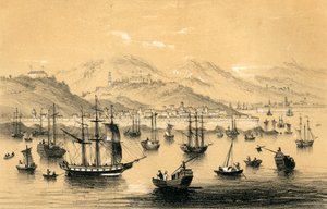 Amoy, jeden z pięciu portów otwartych na mocy traktatu dla handlu brytyjskiego z 1847 roku.