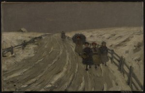 Powrót ze szkoły, ok. 1901