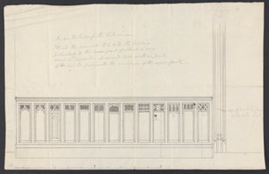 Cobham Hall, Kent: Projekt boazerii ławki