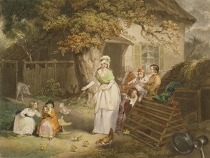 Odwrót Obywatelski, 1796 (kolorowa mezzotinta) autorstwa James after Ward