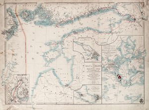 Mapa Zatoki Fińskiej i Morza Bałtyckiego autorstwa James the Younger Wyld