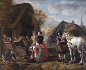 Scena wiejska autorstwa Jan (1620 76) Victors