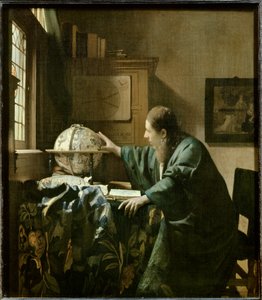 Astronom , ok. 1668 (olej na płótnie) autorstwa Jan (1632 75) Vermeer