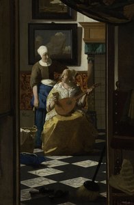 List miłosny, ok. 1669-70 autorstwa Jan Vermeer van Delft