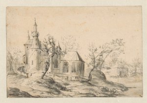 Kościół na wzgórzu autorstwa Jan Abrahamsz. Beerstraten