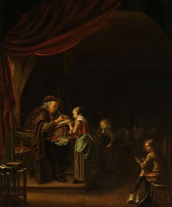 The Schoolmaster autorstwa Jan Adriansz van Staveren