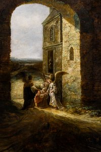 Pojawienie się trzech aniołów Abrahamowi autorstwa Jan Aertsen Marienhof