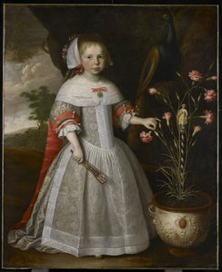 Portret młodej dziewczyny z goździkami, ok. 1663