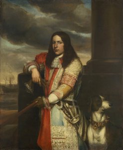 Niderlandzki: Engel de Ruyter (1649-83). Wiceadmirał, syn Michiela Adriaensza de Ruyter Portret Engela de Ruyter autorstwa Jan Andrea Lievens