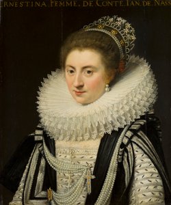 Portret Ernestine Yolande (1594-1663), księżnej Ligne, po 1618