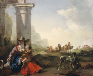 Chłopi włoscy wśród ruin, ok.164950