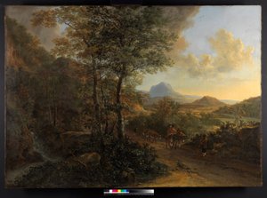 Pejzaż włoski, z Monte Socrate, 1635-1641