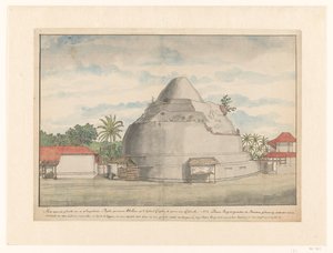 Stupa Kalyani na Cejlonie autorstwa Jan Brandes