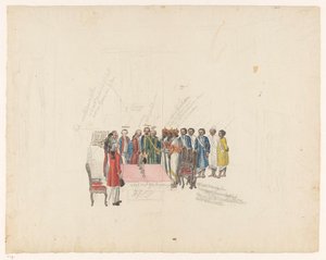Przyjęcie wysłanników króla Kandy, 1785