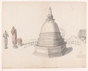 Singalese stupa te Moegerikalle autorstwa Jan Brandes