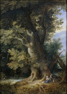 Odpocznij w locie do Egiptu autorstwa Jan Brueghel (I) (manner of)